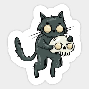 Cats Halloween, Gothic Kittens Sticker